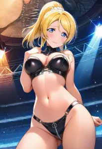 ステージで下着を露出させられる絢瀬絵里