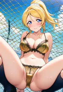 屋上で下着を露出させられる絢瀬絵里