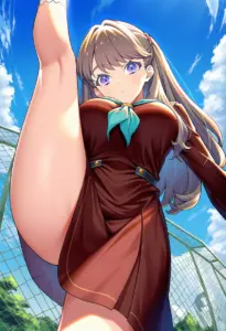 屋上にいる冬服姿の藤島慈