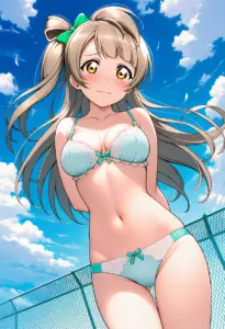屋上で下着を露出させられる南ことり