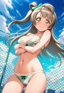 屋上で下着を露出させられる南ことり