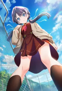 屋上にいる冬服姿の村野さやか