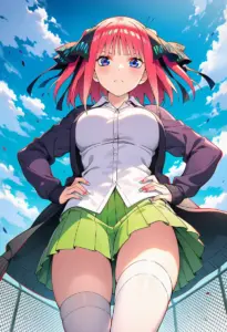 屋上にいる夏服姿の中野二乃