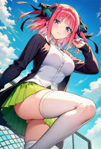 屋上にいる夏服姿の中野二乃