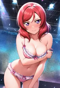 ステージで下着を露出させられる西木野真姫