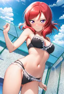 屋上で下着を露出させられる西木野真姫