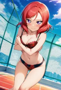 屋上で下着を露出させられる西木野真姫