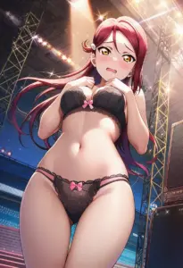 ステージで下着を露出させられる桜内梨子