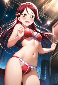ステージで下着を露出させられる桜内梨子