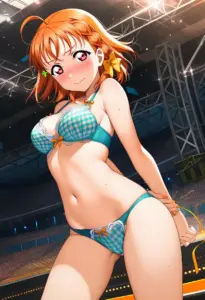 ステージで下着を露出させられる高海千歌