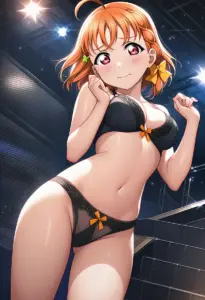 ステージで下着を露出させられる高海千歌